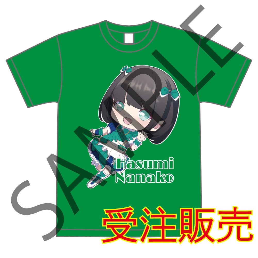 【シアター受取】羽澄ななこイラストメンバーカラーTシャツ【シンセカイヒーロー】