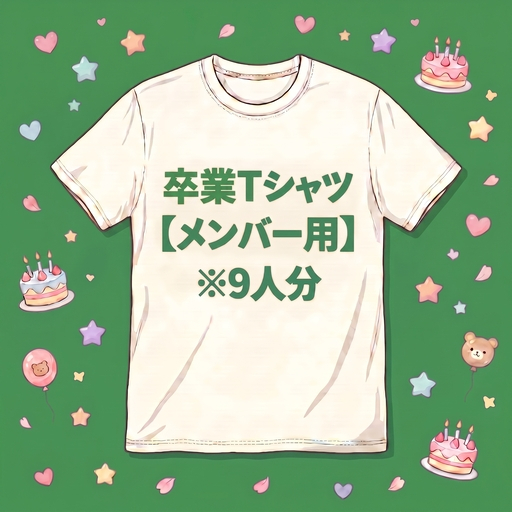 2026/10/25チキータりんく卒業式Tシャツ【メンバー用】